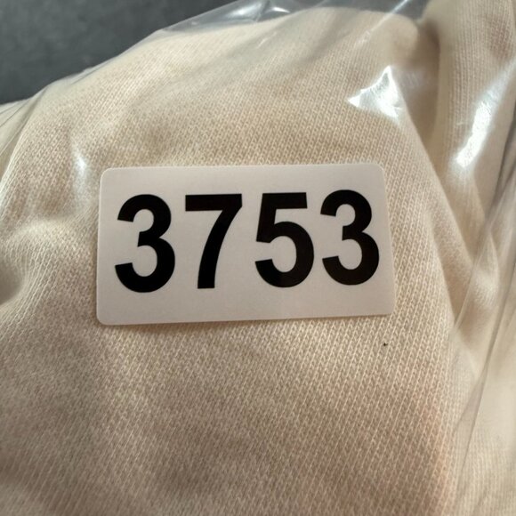 Parke Womens Relaxed Fit Hoodie Sweatshirt French Terry Cream Embroidered Sz XXL - Picture 15 of 15